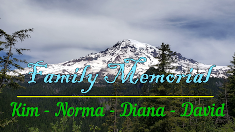 Family Memorial: Kim, Norma, Diana, David